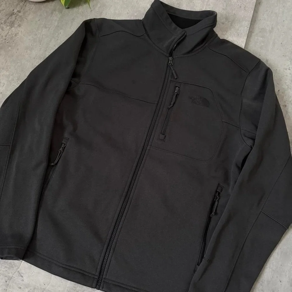 The North Face black fleece jacket size M